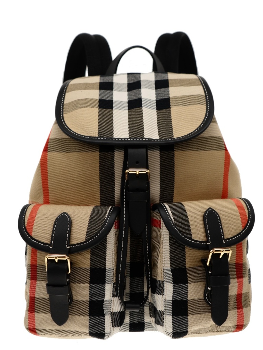Burberry Enfield Woman Backpack Check Canvas New